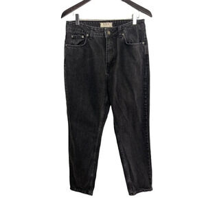 Free People We The Free Relaxed Fit High Rise Black Mom Jeans-sz 30